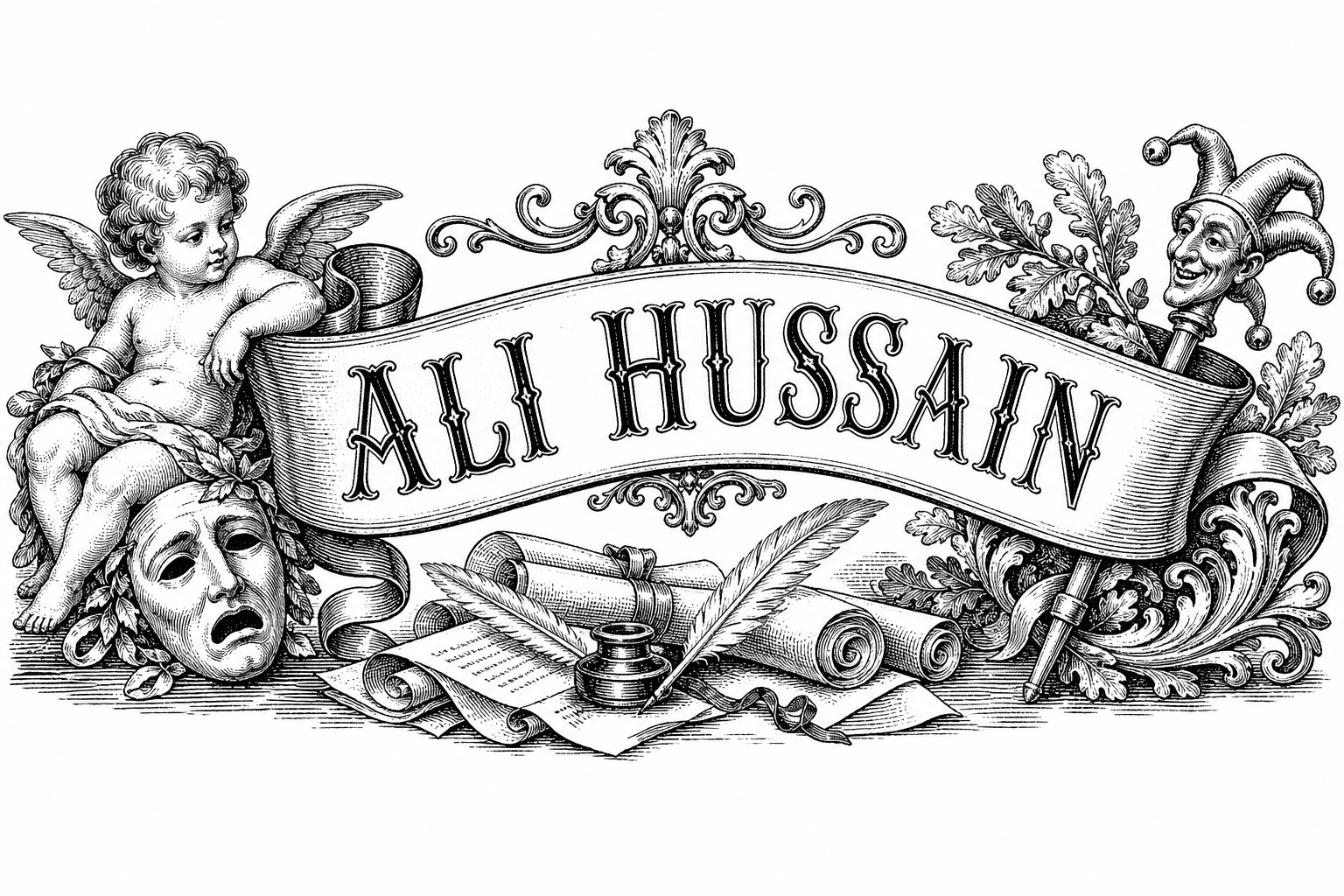 Ali Hussain engraved masthead